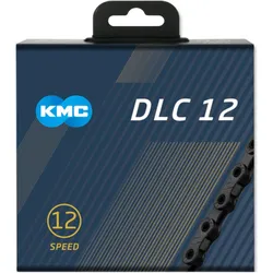 KMC Kette DLC12 12-fach. 126 Glieder Missing Link. 1/2x11/128. schwarz/grün SCHWARZ No Size