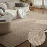 HANSE HOME Calmio Wollteppich Calmio Hellbeige - beige