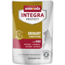 Animonda Sparpaket animonda Integra Protect Adult Harnsteine mit Rind 48 x 85 Gramm Spezialfutter