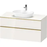Duravit Waschtischunterschrank wandhängend „D-Neo“ 120 × 66,4 × 55 cm in Weiß Hochglanz
