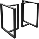 ML-Design Tischgestell 2er Set B60xH72 cm Metall Schwarz