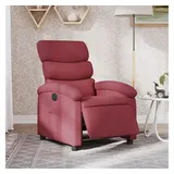 vidaXL Relaxsessel Elektrisch 92 x 99,5 x 0 cm Weinrot mit Rollen