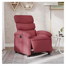 vidaXL Relaxsessel Elektrisch 92 x 99,5 x 0 cm Weinrot mit Rollen