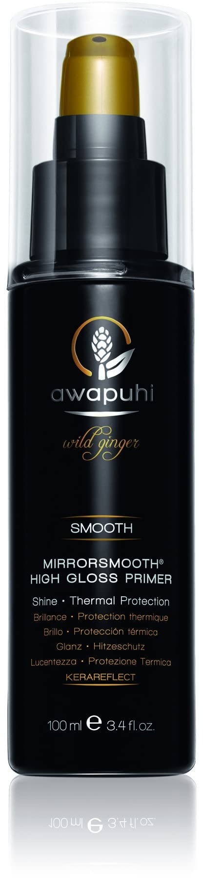 Paul Mitchell Awapuhi Wild Ginger MirrorSmooth High Gloss Primer - Hitzeschutz für trockenes, widerspenstiges Haar, feuchtigkeitsspendende Haarpflege - 100 ml