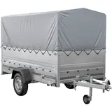 Kfz Anhänger mit Plane GARDEN TRAILER 264 KIPP [mit Stützrad, zusätzlichen Bordwänden, Hochplane und Hochspriegel]