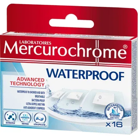Mercurochrome Badepflaster Wasserfest 16 Stück