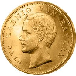 4er-Set 20-Mark-Goldmünzen der letzten Königreiche Deutschlands