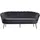VCM ebuy24 Sofa 3 Personen velour grau.