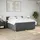 vidaXL Boxspringbett 180 x 200 cm Dunkelgrau