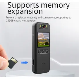 Mixhome 4K-Kamera Tragbare Schwarz