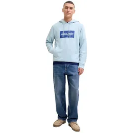 JACK & JONES Hoodie bedruckt celestial blau L