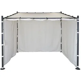 MCW Pavillon A22-S 2,93 x 2,93 m inkl. 1 Seitenteil Beige