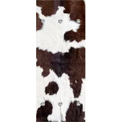 queence Garderobenleiste »Kuhfell«, mit 6 Haken, 50 x 120 cm queence weiß