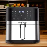 Cheffinger Heißluftfritteuse Fritteuse Airfryer Fettarm 7L Cheffinger schwarz CF-AFRY7