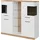 OTTO home Highboard Ribe 120 x 112 x 35 cm Weiß/Schwarz