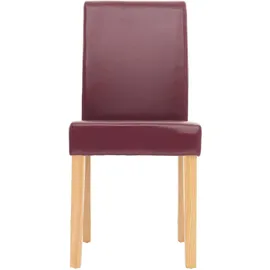 MCW Esszimmerstuhl Littau Kunstleder rot 2er Set