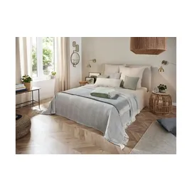 Primera Bettüberwurf 280 x 250 cm Grau/Weiß