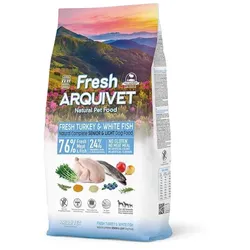 ARQUIVET Fresh Senior Light Halbfeuchtes Senior-Hundefutter Pute und Weißfisch 10 kg