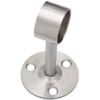 Edelstahl Gardinenstange Halter in in 3 Größen in 2 Varianten auswählbar (25mm, 1x Mittelstück)