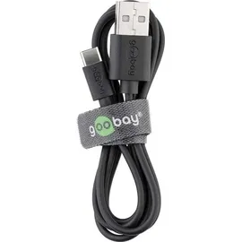 goobay USB-A auf USB-C 2 m Schwarz