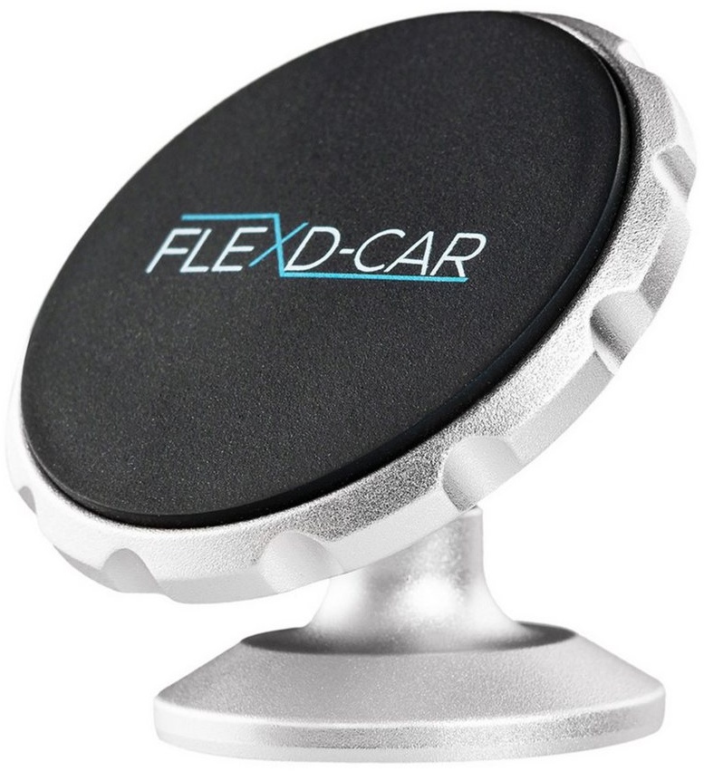 FLEXD-X FLEXD-CAR Silber Smartphone-Halterung, (Auto Smartphone Halterung Autohalterung, versperrt keine Sicht)