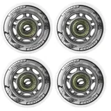 Inliner Rollen, für Freizeit-Skating PU 64mm/82A 4 St. + Lager ABEC7 8 St. Nils