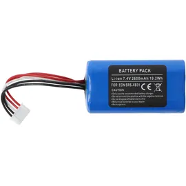 AccuCell Akku passend für Sony SRS-XB31, Li-ion, 7,4V, 2600mAh, 19,2Wh