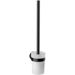 Emco round Toilettenbürstengarnitur, glas 431500101, Accessoires, schwarz