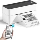 Phomemo 241BT Bluetooth Thermodrucker 4x6 Etikettendrucker DHL, kompatibel mit Barcode, Amazon, Etsy, Shopify, UPS - Weiß