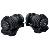 PH Fitness Verstellbare Hantel Set 24KG Schwarz - 2 STÜCK - Smart Hanteln - Adjustable Dumbbells von 2,5 bis 24 kg - 15-in-1 Kurzhantel Dumbells - Schwarz