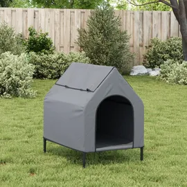 vidaXL Hundehütte Hellgrau Oxford-gewebe Und Stahl Vidaxl