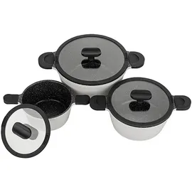 Mulex HAPPINESS GREYLINE Topf-Set 6-tlg. Kochtopf + Kochtopf + Kochtopf + Kochtopf + Kochtopf + Kochtopf