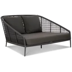 Musterring Loungesofa Ibiza Sonnenbett Aluminium Grau