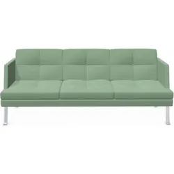 3er Sofa Ona mit Metallgestell und niedriger Lehne