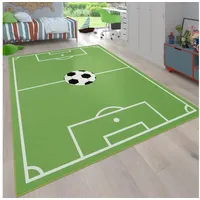 Paco Home Kinderteppich Spielteppich Für Kinderzimmer Mit Fußball-Motiv, In