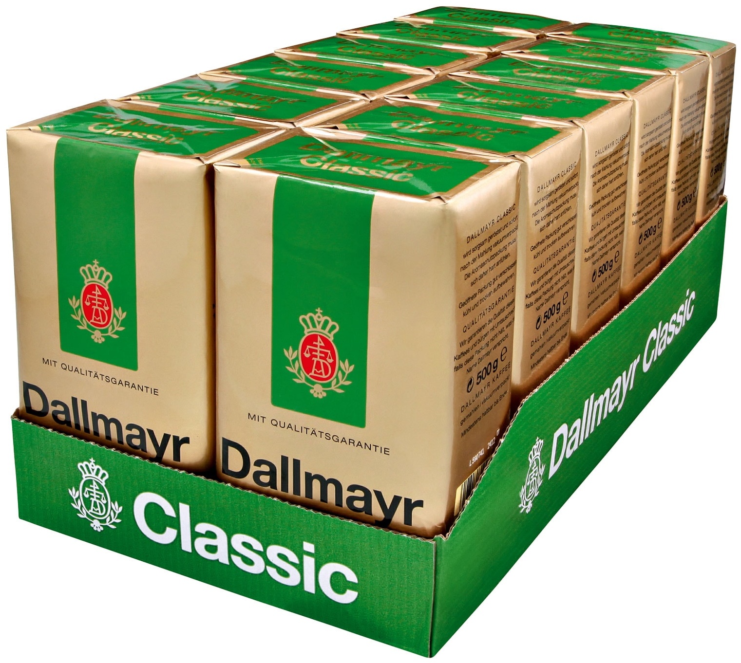 Dallmayr Kaffee Classic 500 g, 12er Pack