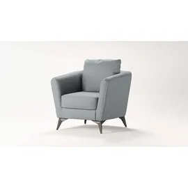 Home Affaire Cocktailsessel HOME AFFAIRE "MATTHEW Sessel, Maße B/T/H: 83/85/88 cm", grau (hellgrau), B:83cm H:88cm T:85cm, 100% Polyester, Sessel, Cocktailsessel, modern, mit Rückenkissen