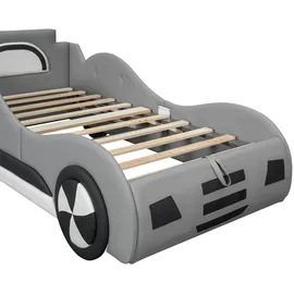 XDOVET Kinderbett Autobett 90 x 200 cm grau