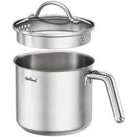 HOTOOLME Milchtopf mit Deckel, kleiner Milch Topf 1,5L Edelstahl