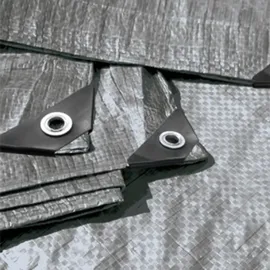 Bradas Gewebe-Schutzplane 3 x 5 m Grau