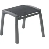 Hocker Florida Alu-anthrazit Textilgeweb e schwarz SonnenPartner