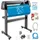 Vevor Schneideplotter 870 mm Folienschneider Vinylschneidemaschine, Plotterschneider, Max. Schneidbreite 780 mm, Schnittdruck 500g, Geschwindigkeit 800 mm/s, Hobbyplotter Speicher 128K-2M, Signmaster
