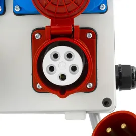 Doktorvolt Baustromverteiler mit Stecker 16A 32A 4x230V auf Ständer Mobilverteiler Stromverteiler TGD-S/FI 32A 16A 4x230V Stromverteiler Wandverteiler mit VD...