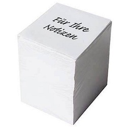 Notizzettel lose weiß 9,2 x 7,6 cm, ca. 1.000 Blatt, 1 Pack