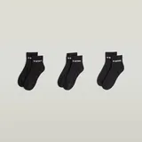 G-Star GROVE Sneakersocken 3er Pack Schwarz 40-43