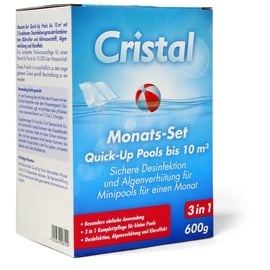 Cristal 1199810 Monats-Set Chlor bis 10 m3, 4 x 150g 1St.