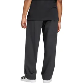 adidas Essentials Wide Leg 3 Bar Logo Joggers Black / White M