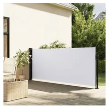 vidaXL Seitenmarkise 140 x 500 cm Weiß Polyester
