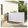 vidaXL Seitenmarkise 140 x 500 cm Weiß Polyester