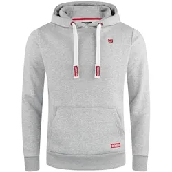 riverso Hoodie Herren Regular Fit RIVLinus Kapuzenpullover Regular Fit Grau Standard 1 4XL